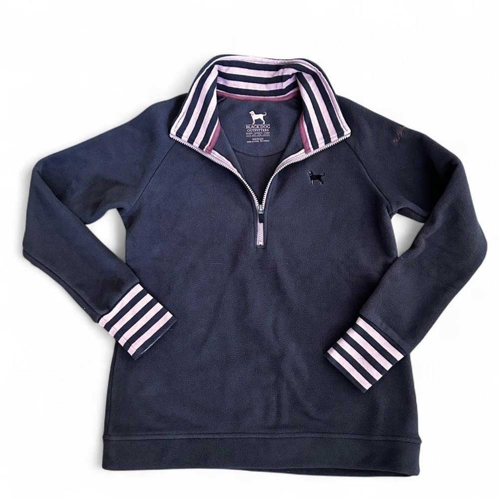 Black Dog Outfitters soft, warm high quality quarter zip sweatshirt